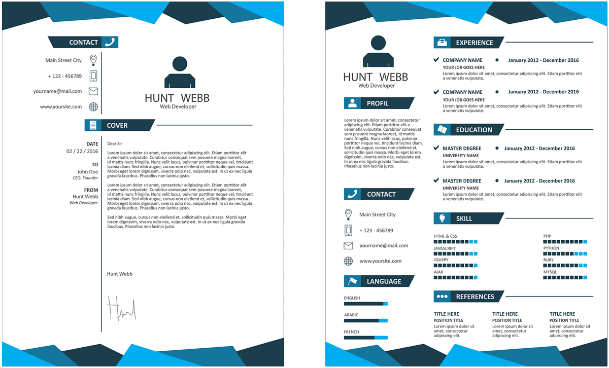 Online resume / CV creator